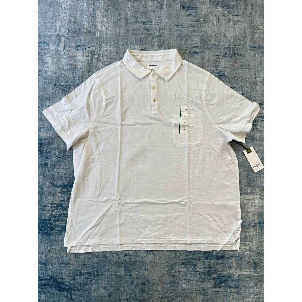 NWT! Goodfellow & Co White Polo Tee Size 2XB